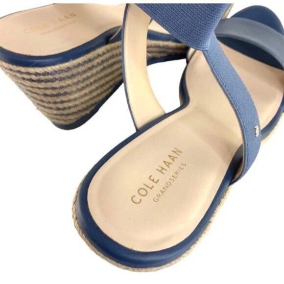 Cole Haan Cloud Feel Espadrille Wedge Sandals Size 9 NEW - Picture 6 of 14